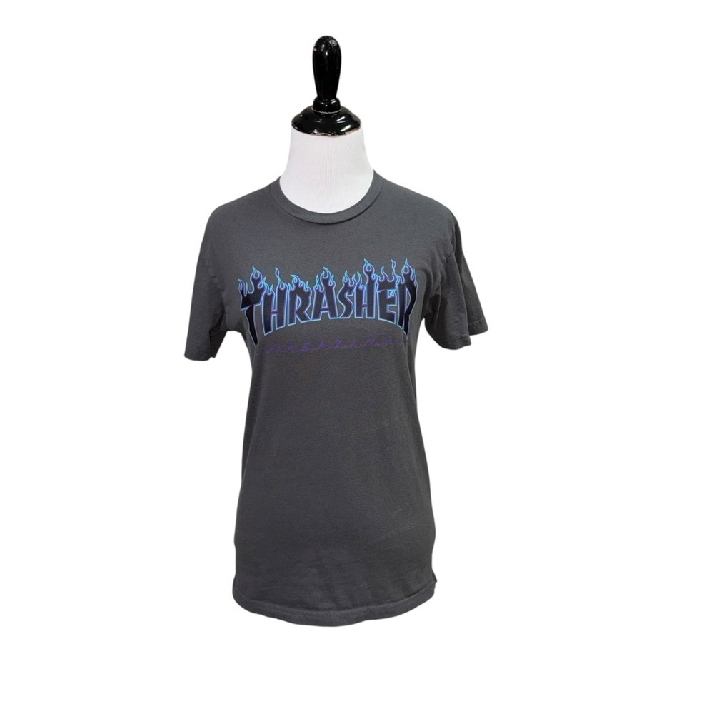 Thrasher Women's Size XS Fitted Crewneck T-Shirt Graphic Print Short Sleeves